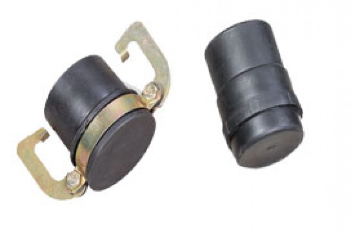 agri sprinkler hdpe end cap black color HDPE sprinkler end cap isolated on white background